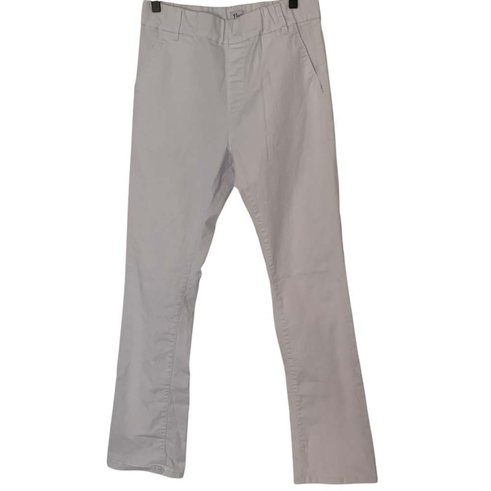 Bevy Flog Women’s Size 29 White Casual Pull On Comfy Pants Quiet Luxury